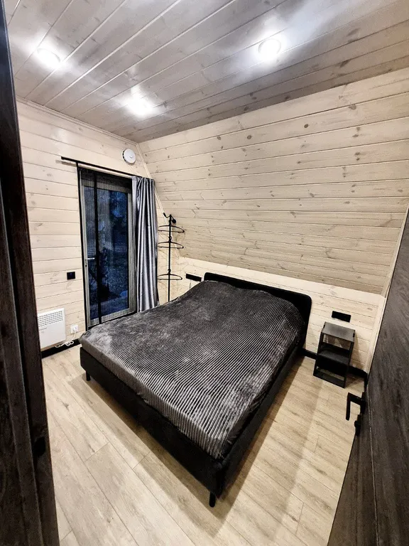 Уютный 3-к А-фрейм у реки с большой террасой и купелью