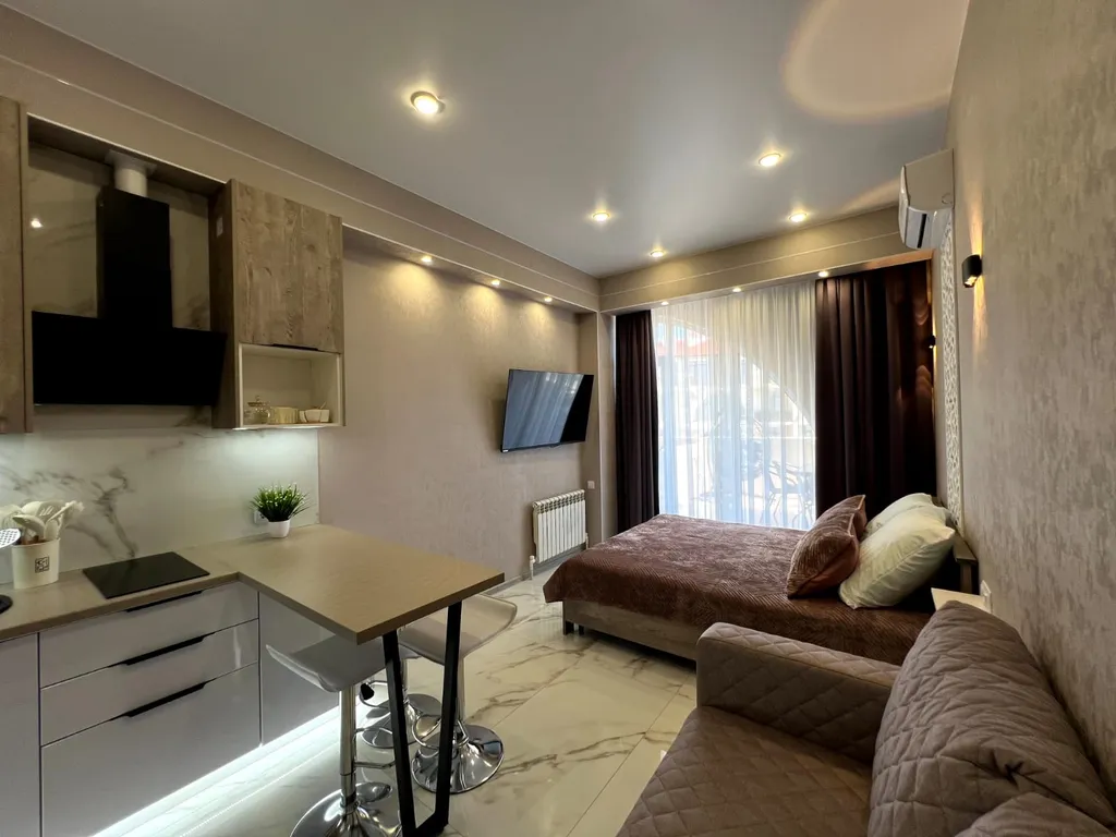 Квартира Квартира Уютная студия с видом на море — Геленджик