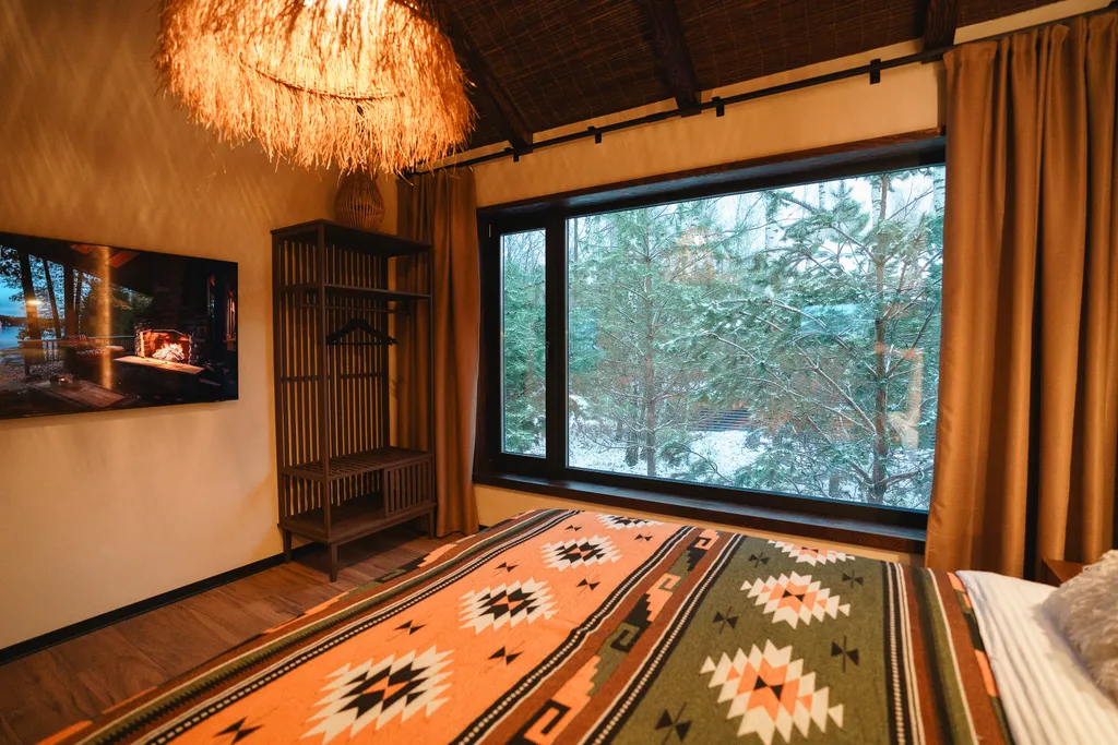 Barnhouse 120 м2 с камином и горячим чаном в Krona camp (40 км от Уфы)