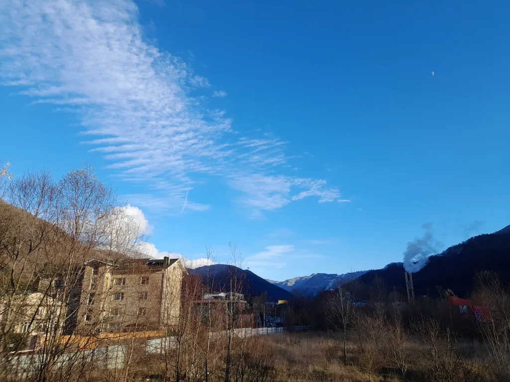 Студия с видом на горы