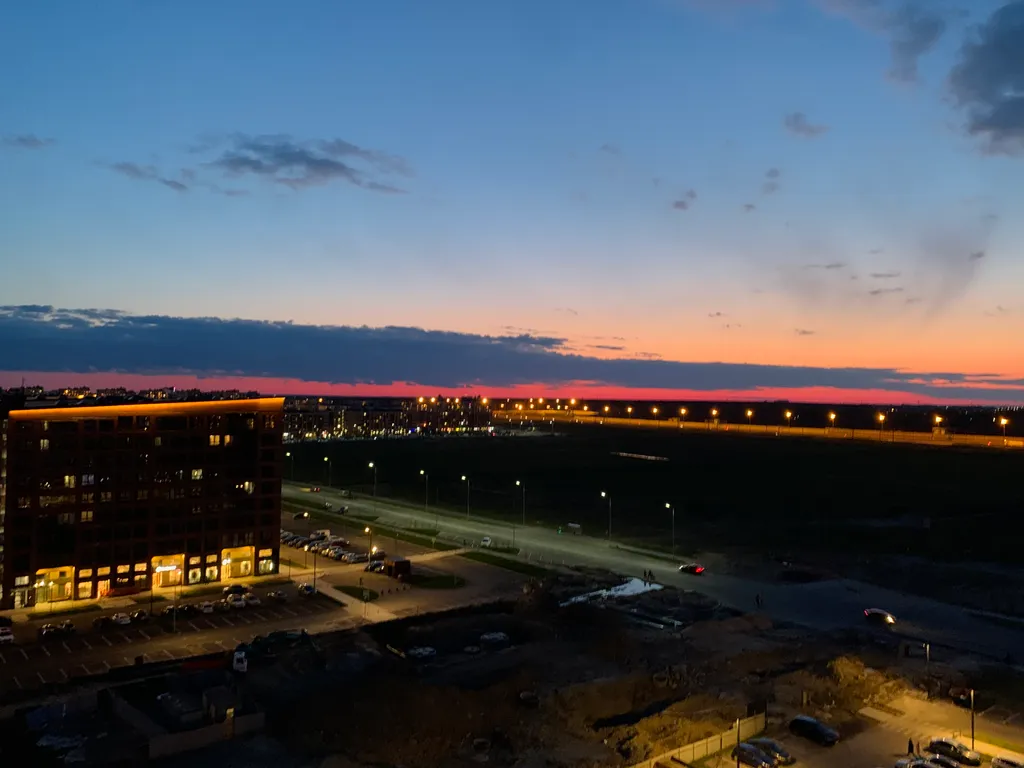 Студия с видом на закат