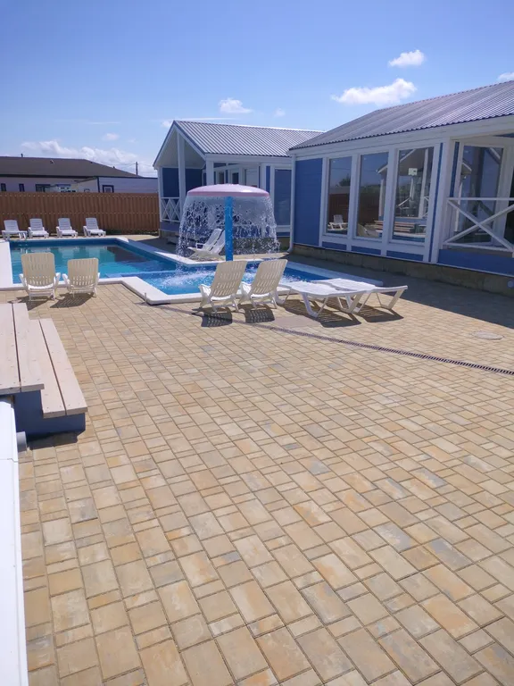 Коттедж Вилла Синие Волны/ Blue waves с бассейнами, 5 мин от пляжа