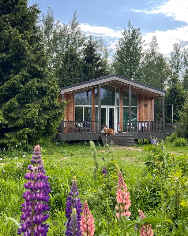 Уютный теплый дом с выходом в лес, 40 минут от Москвы со своей территорией