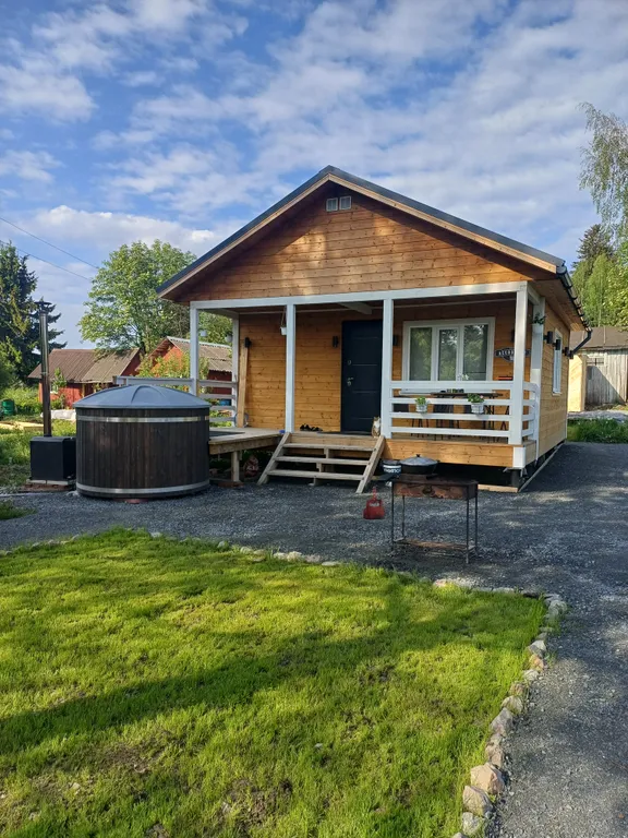 Уютный домик-баня с купелью в тихом местечке