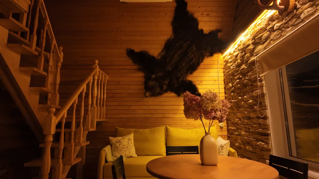 Коттедж Уютный охотничий дом с чаном, бассейном и баней — аренда посуточно в Дмитров