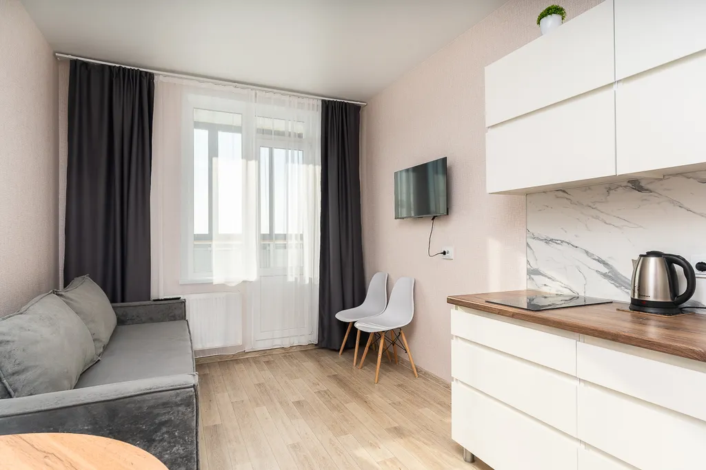 Уютная однокомнатная квартира со свежим ремонтом и видом на лес