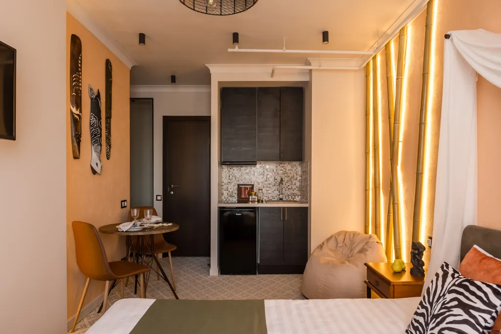 Апартаменты Кварт-Отель студия с сауной и джакузи сафари