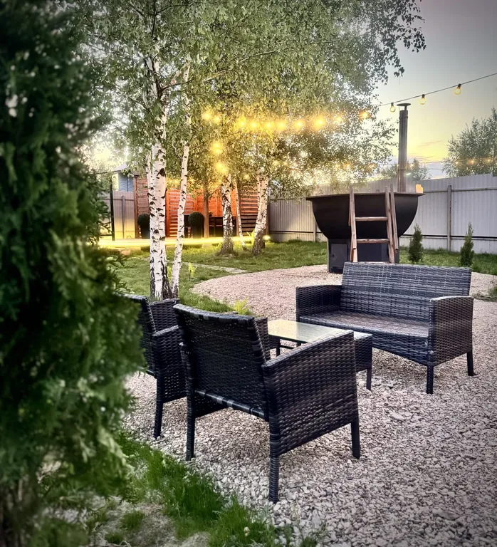 Уютный дом с баней и сибирским чаном на участке 8 соток