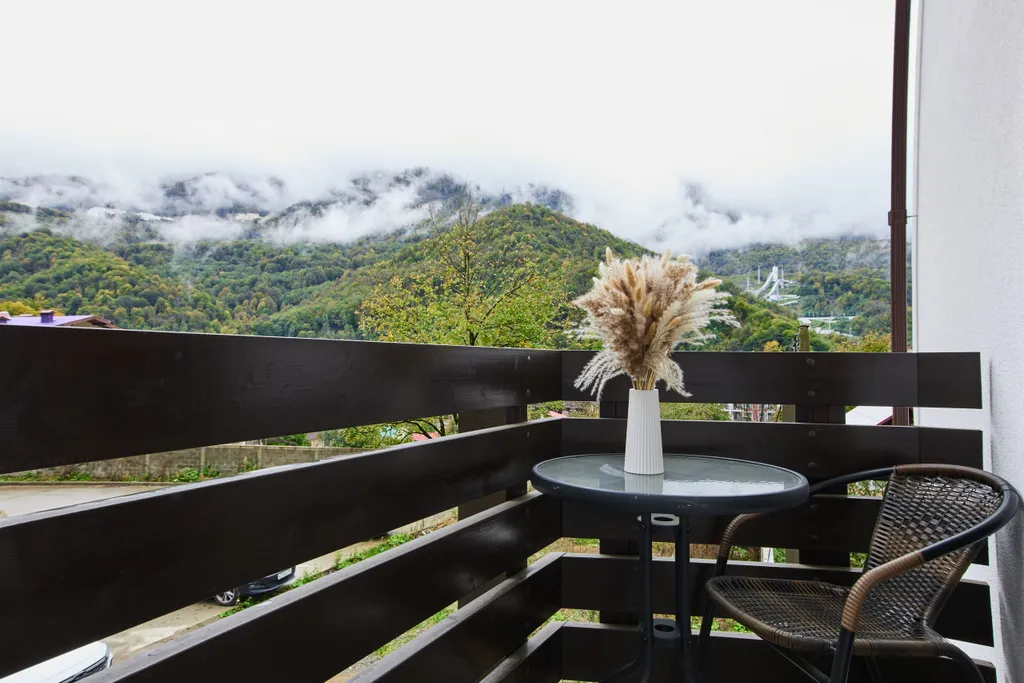 Квартира Квартира Панорамный двухместный апартамент улучшенный комфорт с кухней и балкон — Эсто-Садок