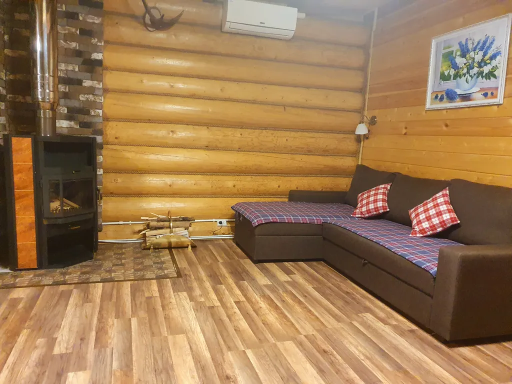 Коттедж с 1-й спальней, камин + сауна