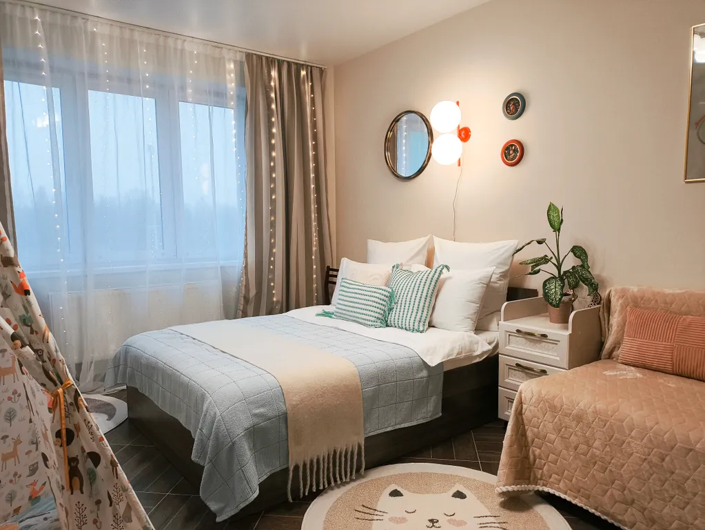 Стильная квартира в новом ЖК для 8