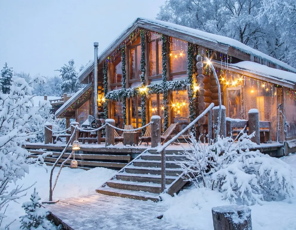 Коттедж Шале на берегу реки с баней и горячей купелью — аренда посуточно в Видное