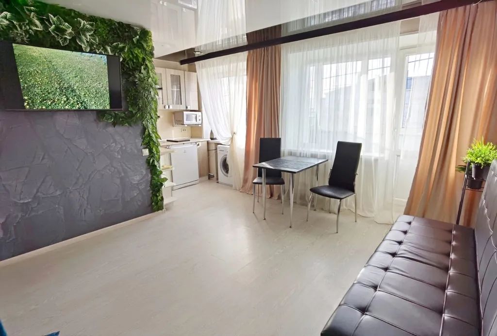 Уютная студия с видом на вулканы