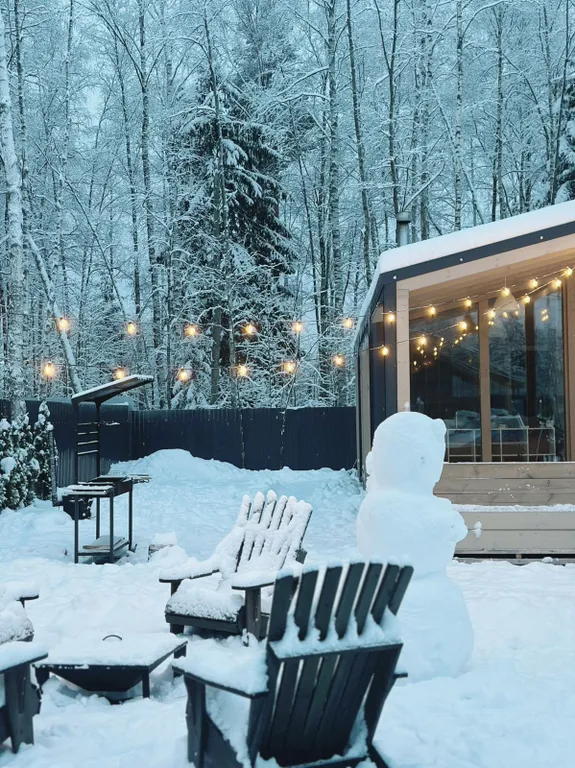 Дом Лахта с  баней на дровах