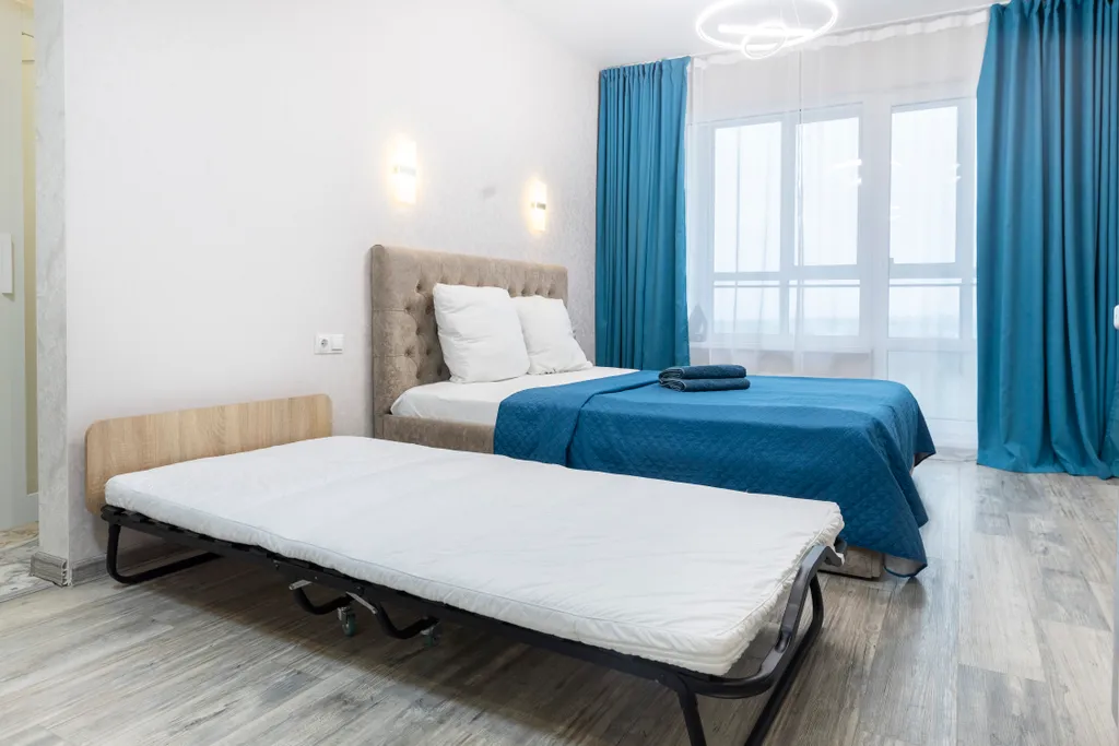 Студия с дизайнерским ремонтом