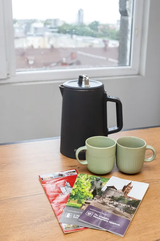 Уютная квартира с двумя балконами в центре рядом с Островом Канта