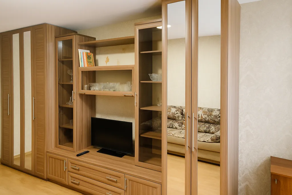 Квартира для рабочих поездок с балконом