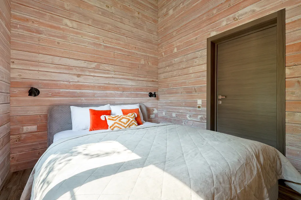 BarnHouse с камином, кондиционером и террасой