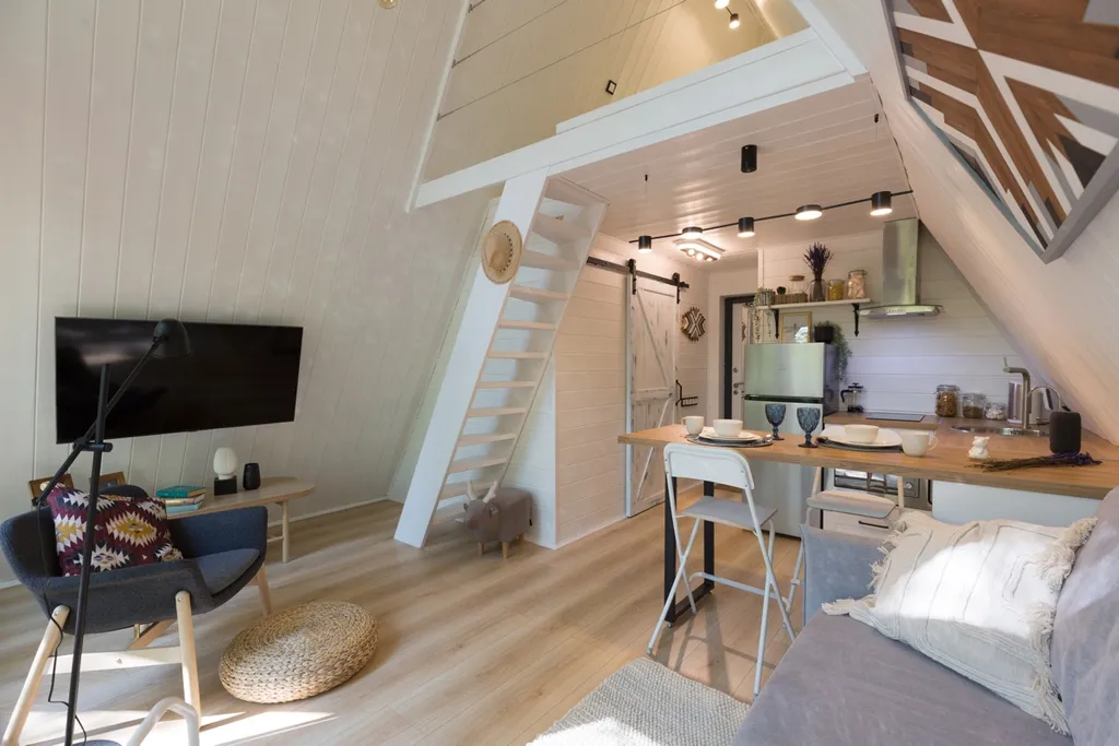 Глэмпинг Krona camp (Дома A-frame в лесу) 40 км от Уфы