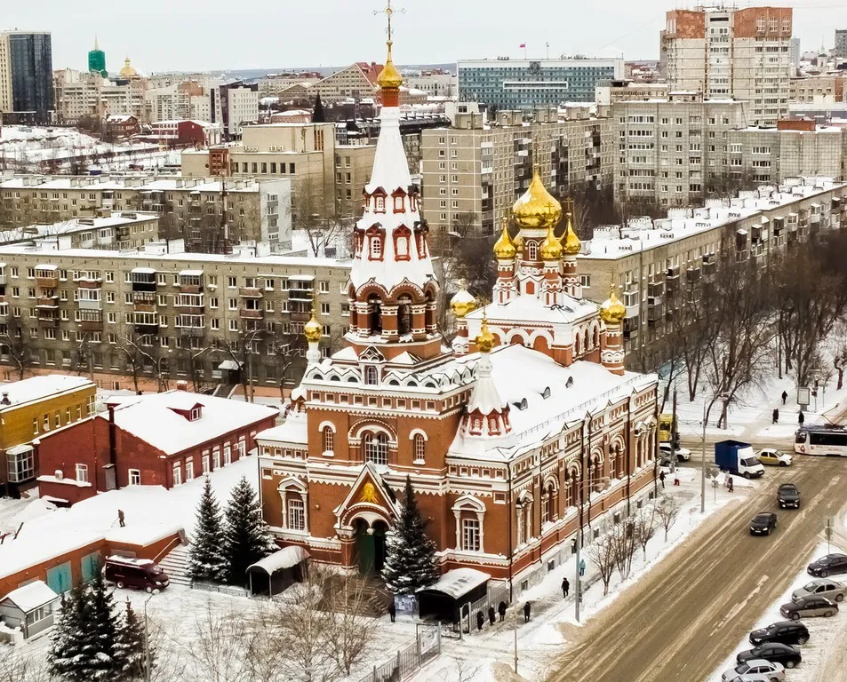 Самый центр, Вид на город с высоты птичьего полета