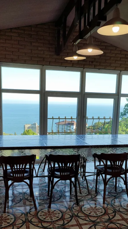 Дом с бассейном Чаир, вид  на море и горы, мангал, беседка, парковка