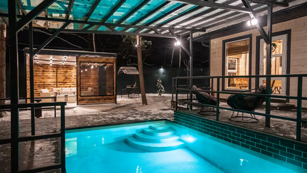 Дом с кедровой баней и термо-бассейном