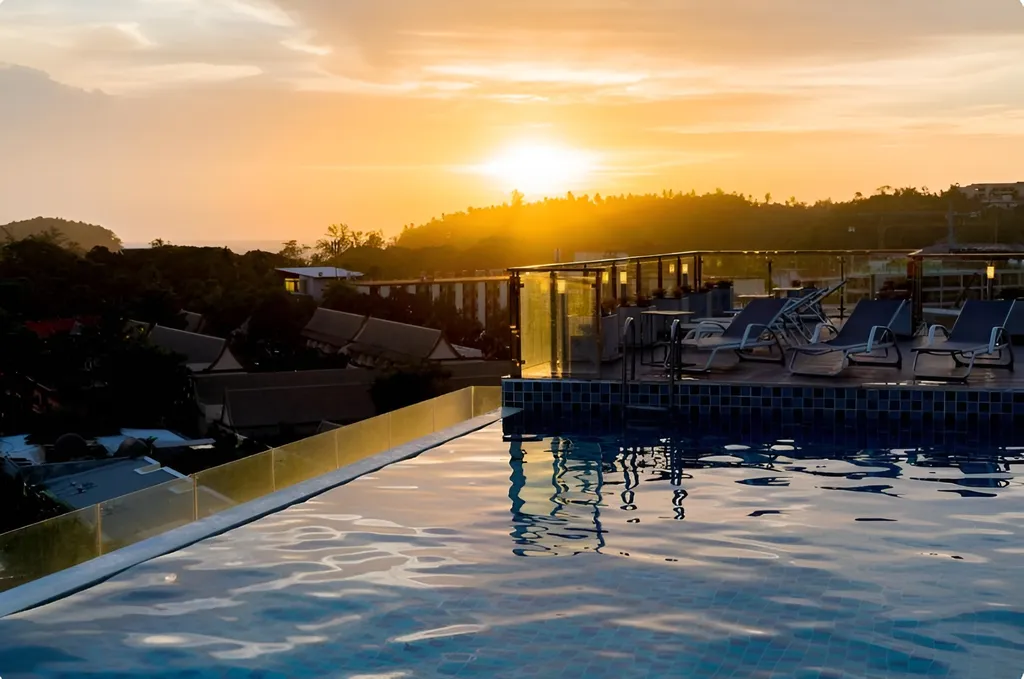 Ката, студия после ремонта с красивым видом на горы, 5 этаж