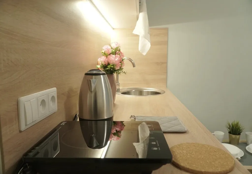 Двухместная студия с удобной кроватью для комфортного проживания