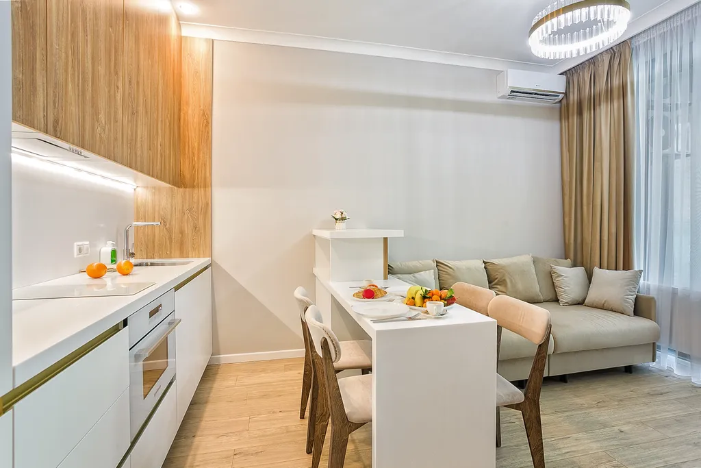 Квартира с двумя террасами с видом на море свой пляж и бассейн