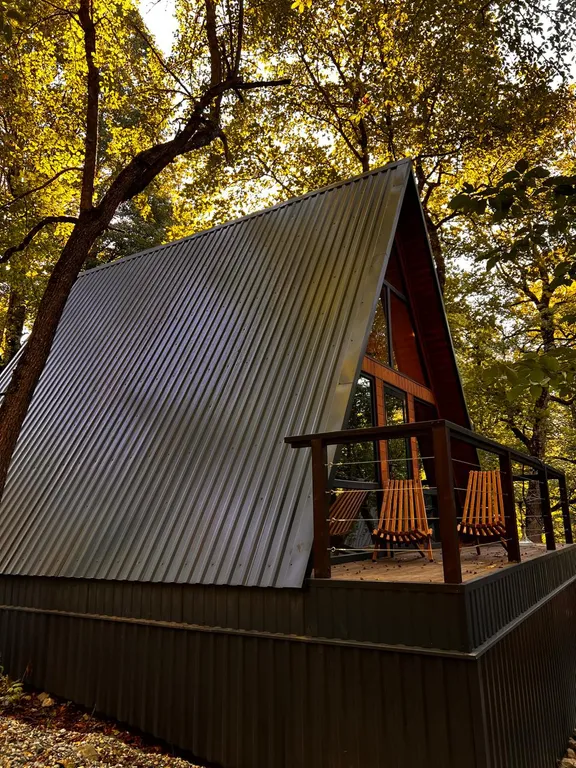 Коттедж Дом А-фрейм в живописном лесу — Архыз