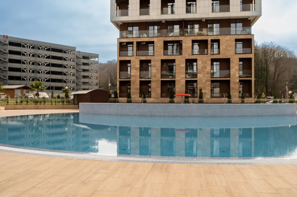 Стильная студия с видом на горы