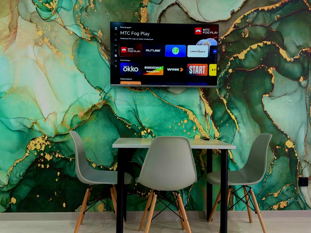 Студия с шикарным дизайнерским ремонтом