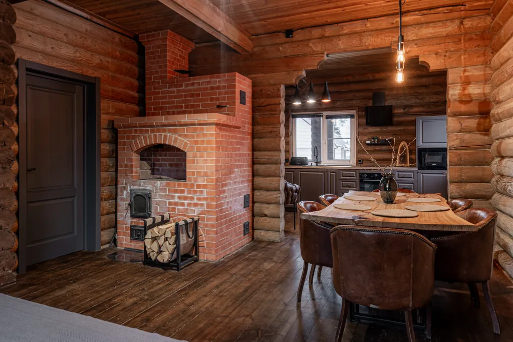 Уютный бревенчатый дом