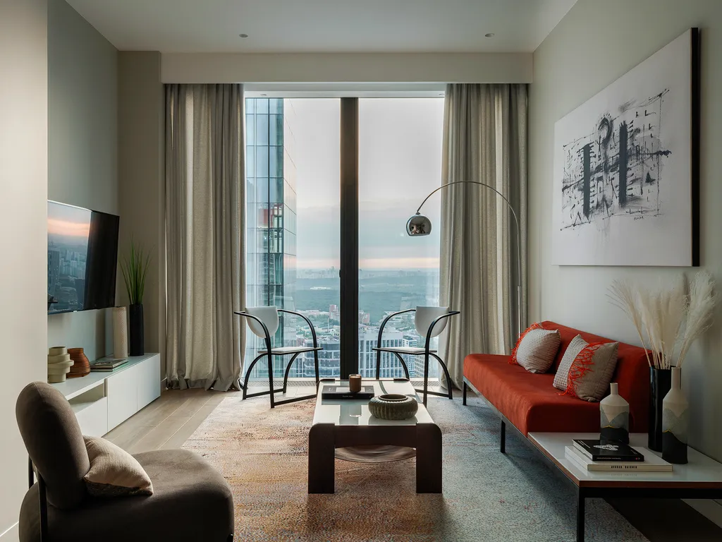 Квартира Видовые апартаменты с отдельной спальней — аренда посуточно в Москва