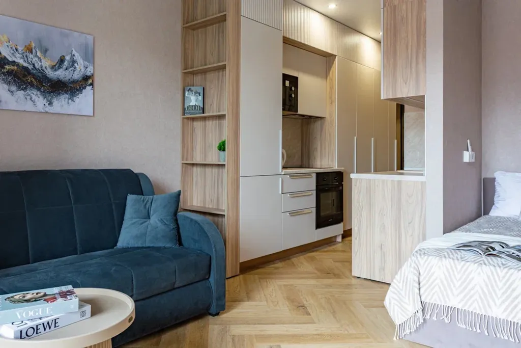 Уютная четырёхместная студия в ЖК Летний