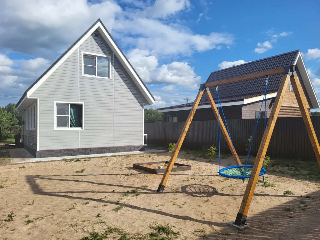 Коттедж Стильный новый дом 2025 г постройки с сауной в живописном месте — Волхов