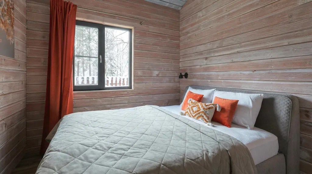 BarnHouse с камином, кондиционером и террасой