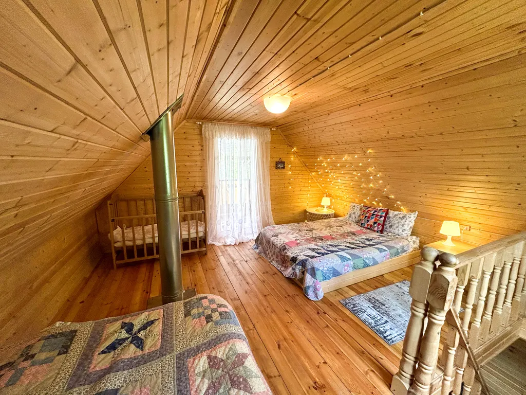 Дом 60m2 — баня, чан, пирс с выходом в озеро