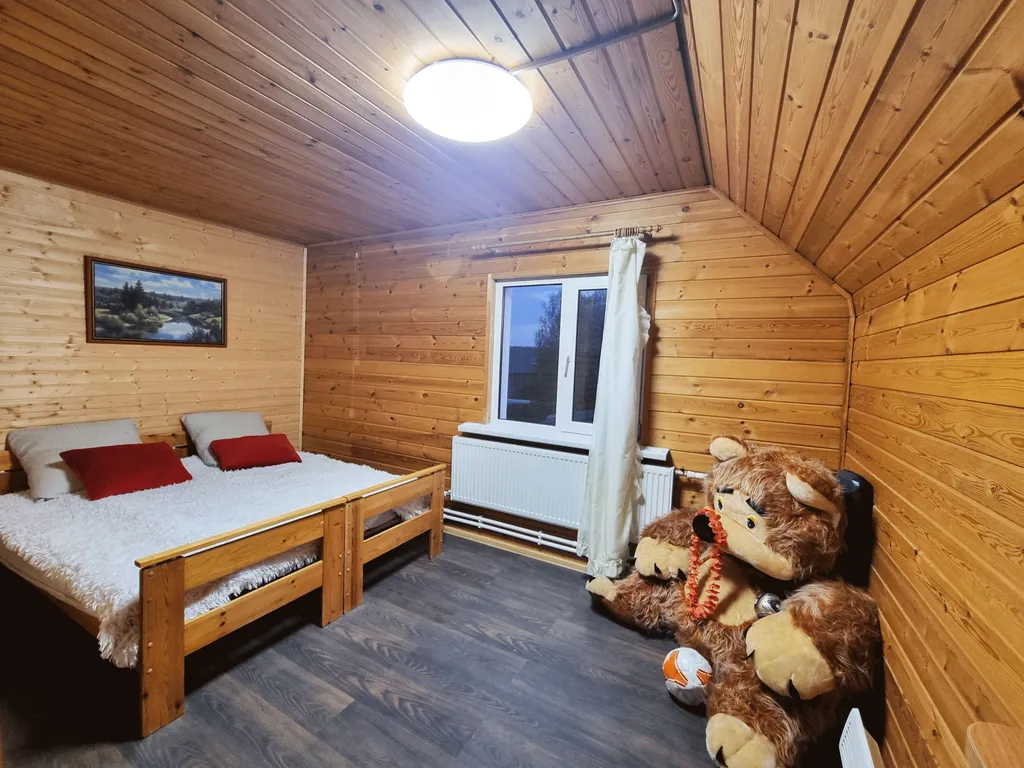 Коттедж Большой двухэтажный коттедж в стиле ампир с сауной и бассейном-купелью — Агалатово