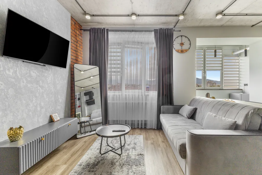 Квартира Квартира Cтудию сети Aura с шикарным видом на горы, вблизи набережной реки — Владикавказ