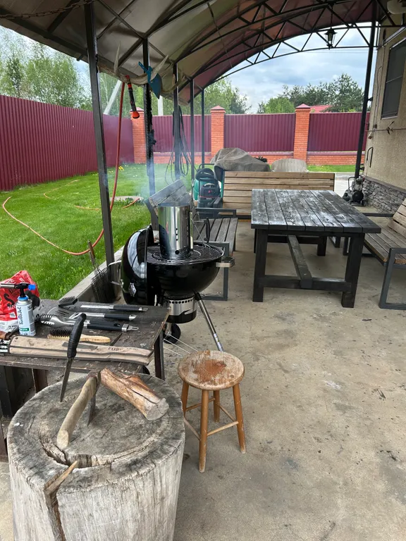 Дом с баней и камином в заповеднике