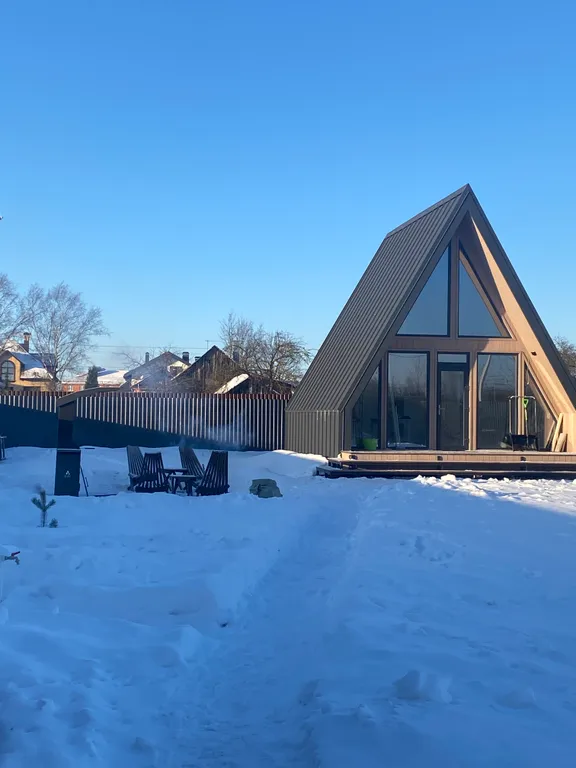 Уютный современный дом барнхаус