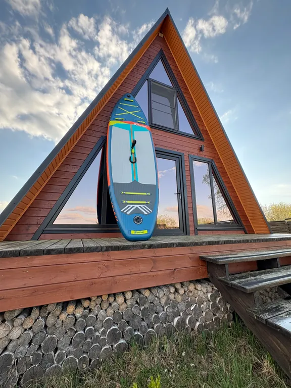 A-frame на берегу Волги