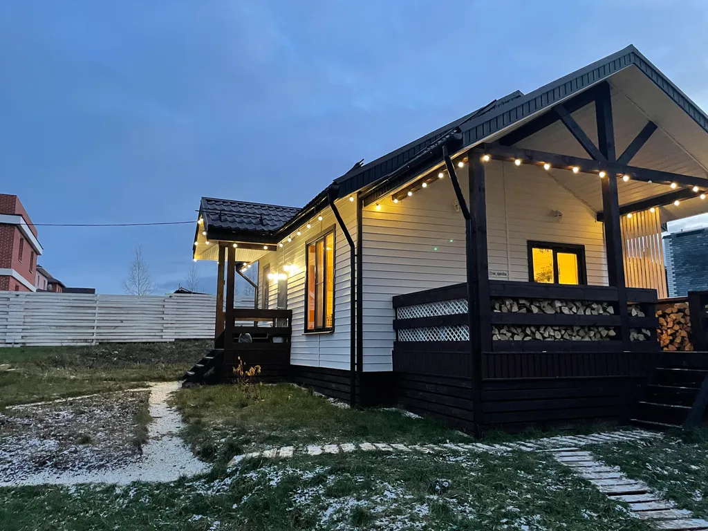 Дом с баней на дровах