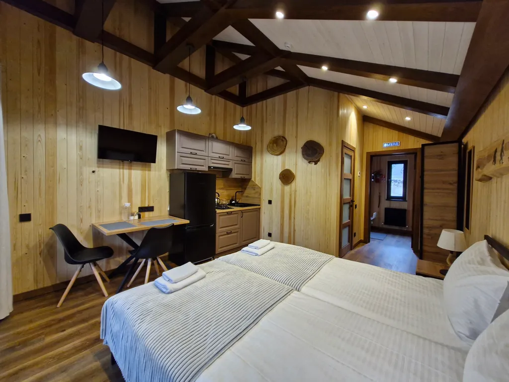 Квартира Квартира Уютная студия с балконом — Архыз