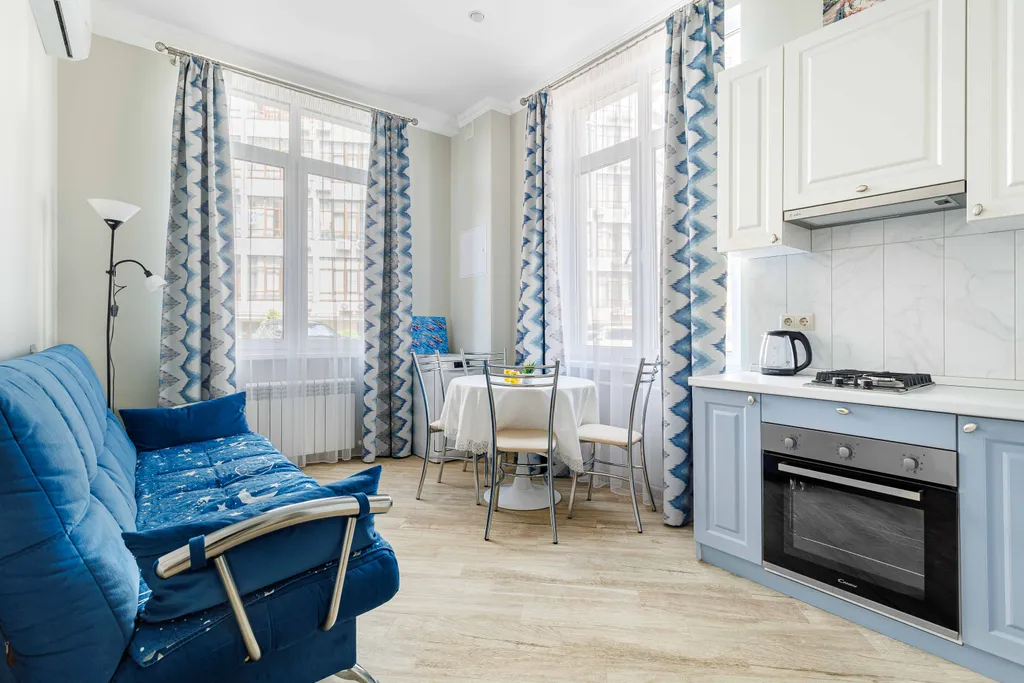 Квартира Уютная с балконом квартира в стиле Прованс в ЖК Черноморский2 — Геленджик