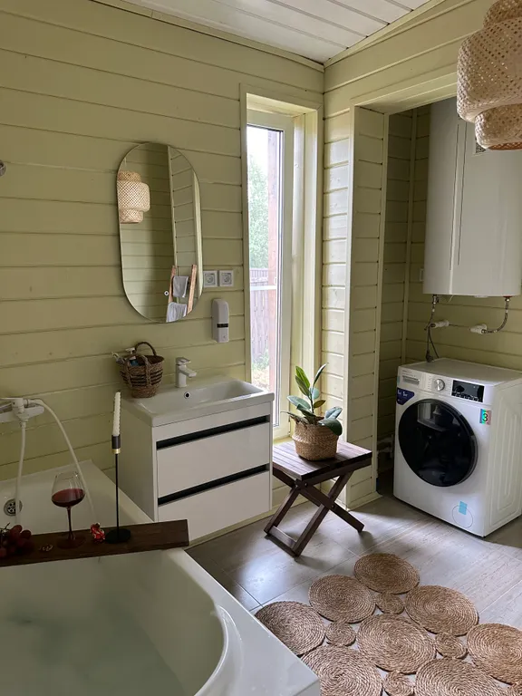 Стильный дом с чаном