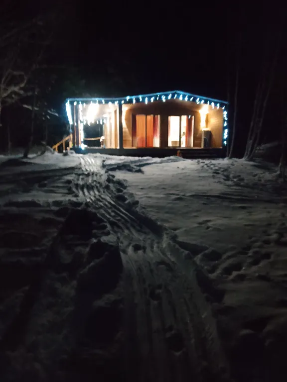 Дом в лесу на берегу озера Увильды