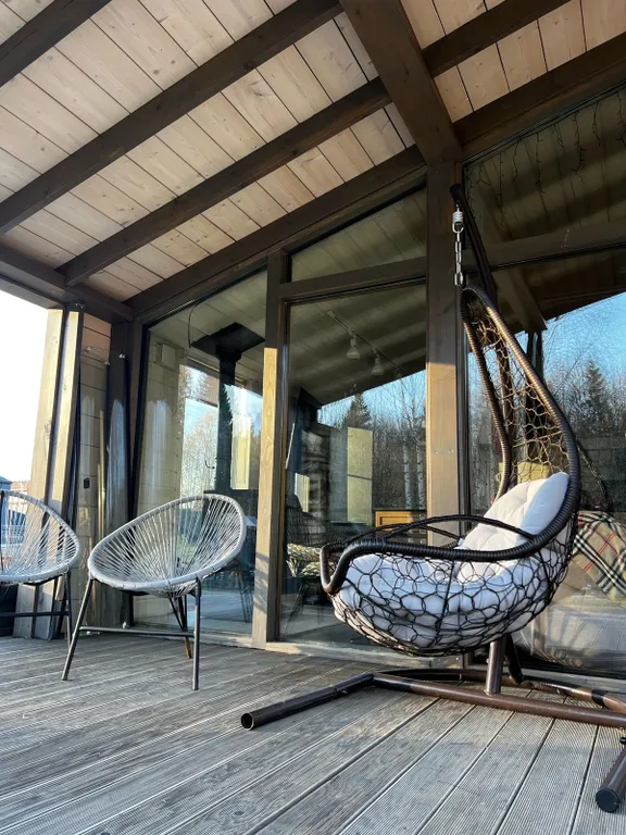 Лисий домик с камином