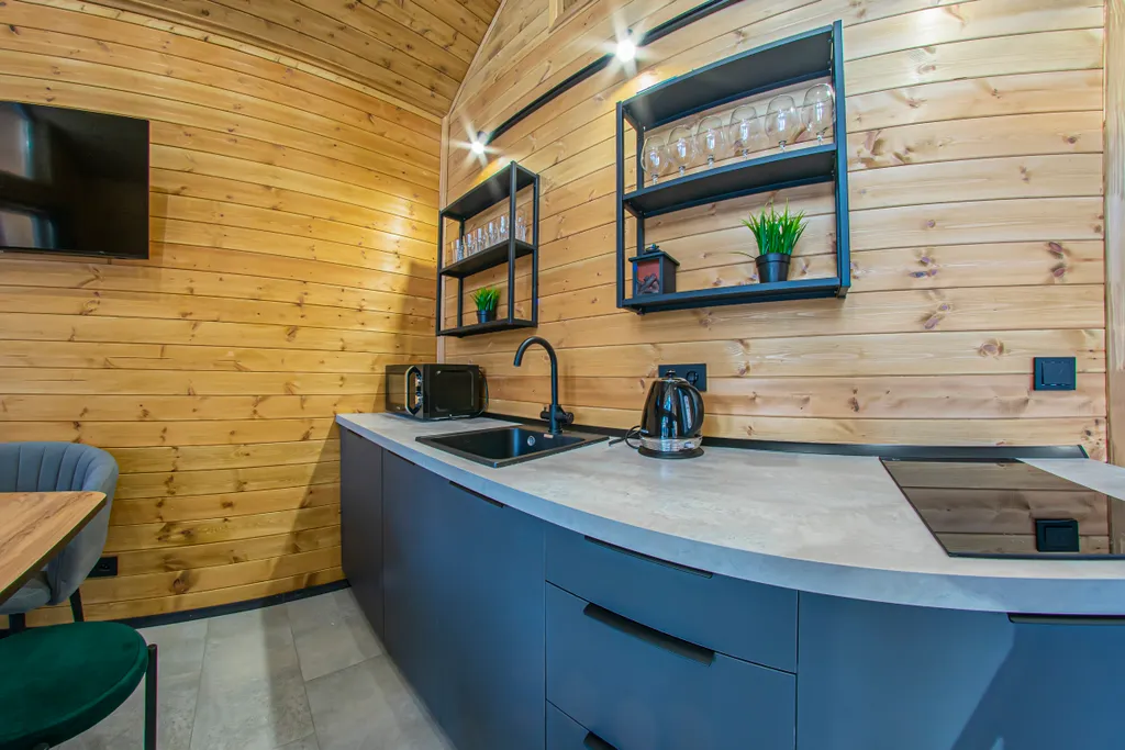 Дом с с чаном и сауной в сосновом лесу "Барн-хаус 2"